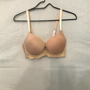 Light Beige Padded Underwire Bra - 36 C